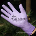SRSAFETY 13G knitted nylon glove/dipped working glove/PU coating gloves
